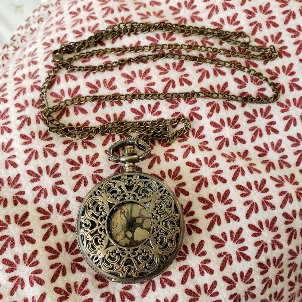 Pocket watch necklace